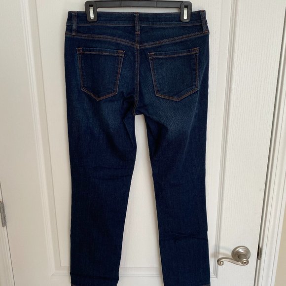 Loft Modern Crop Mid Rise Straight Leg Jeans - 27 - Picture 3 of 4